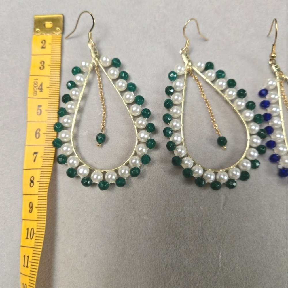 Handmade teardrop earrings